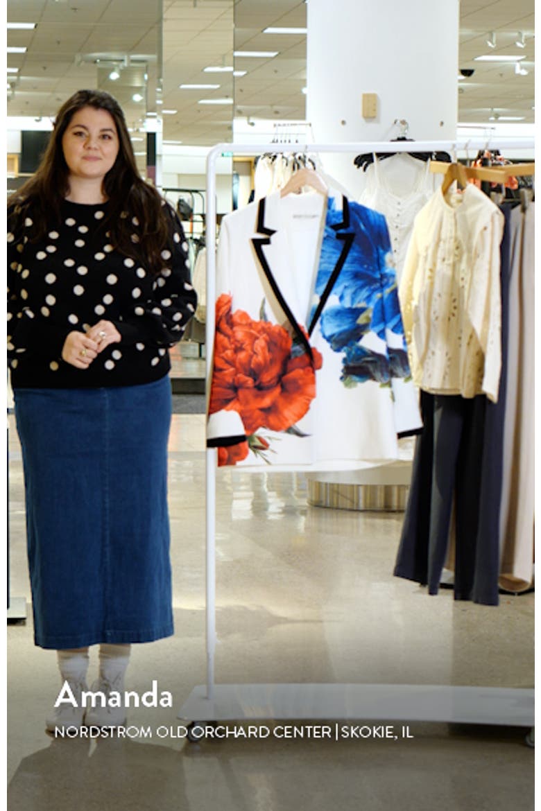 Denny Large Format Floral Blazer video