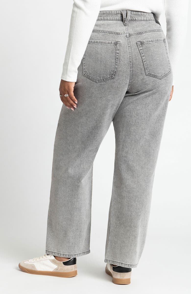 ELOQUII The Naomi Comfort Crop Stretch Straight Leg Jeans, Alternate, color, 