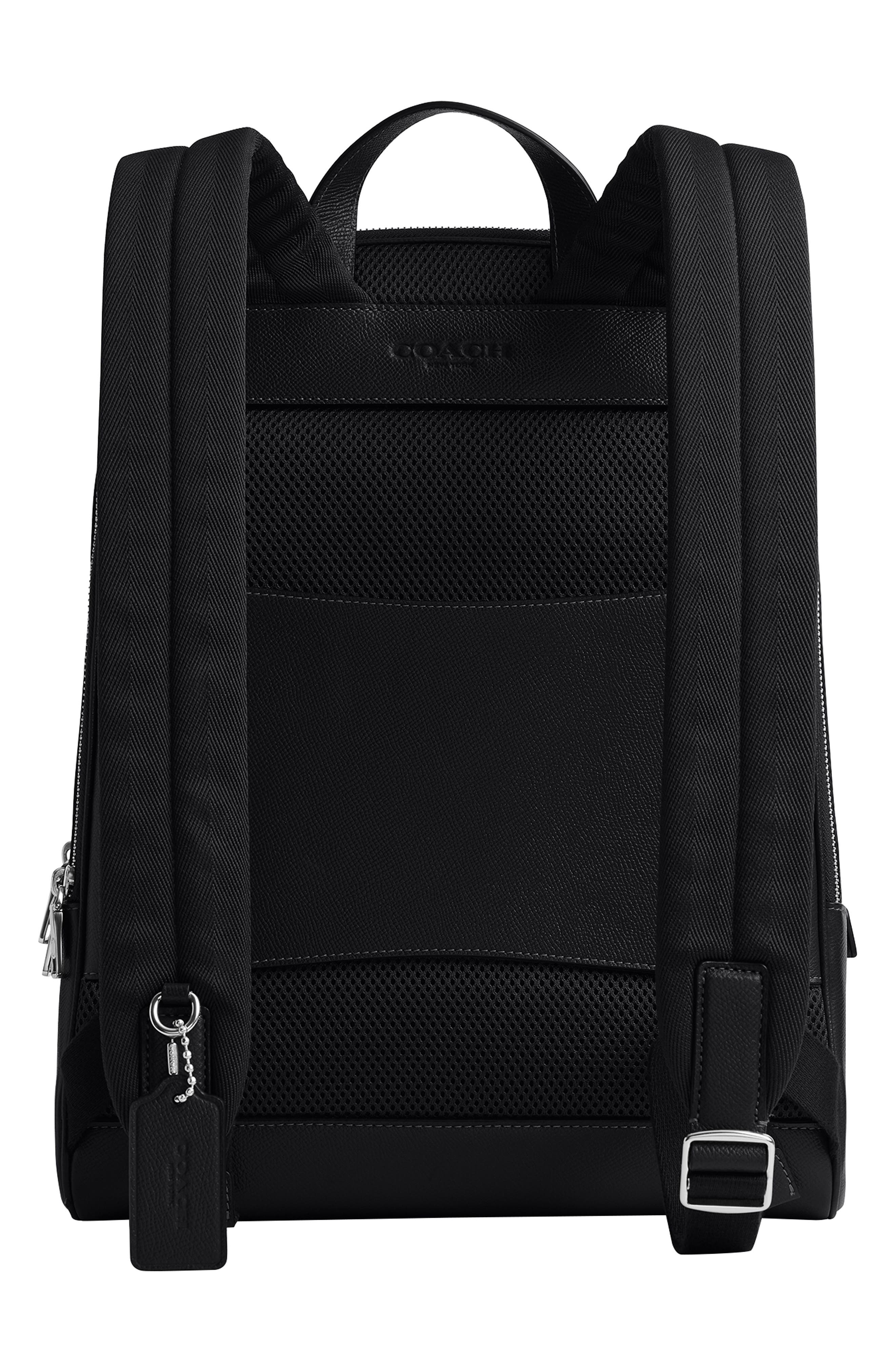 COACH Wade Leather Backpack, Alternate, color, 