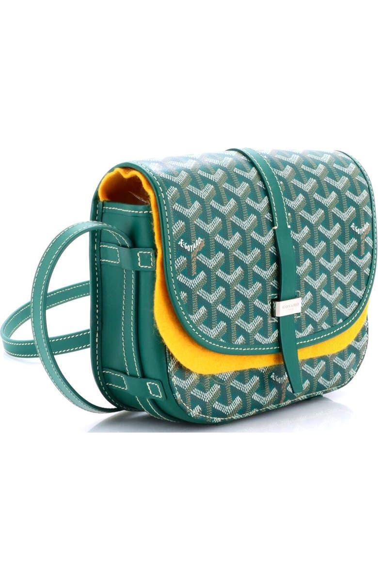 Pre-Owned Goyard Belvedere II Messenger Bag Coated Canvas PM, Alternate, color, Green