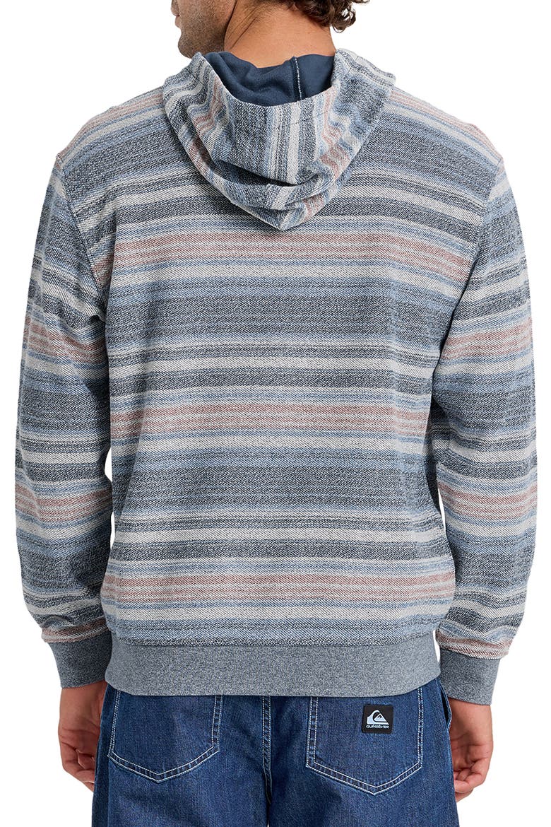 Great Otway Stripe Beach Hoodie, Alternate, color, DARK DENIM