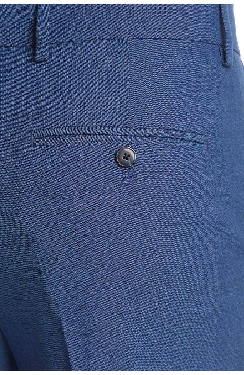 Ben Sherman Blue Sharkskin Slim Fit 2-Piece Suit, Alternate, color, 