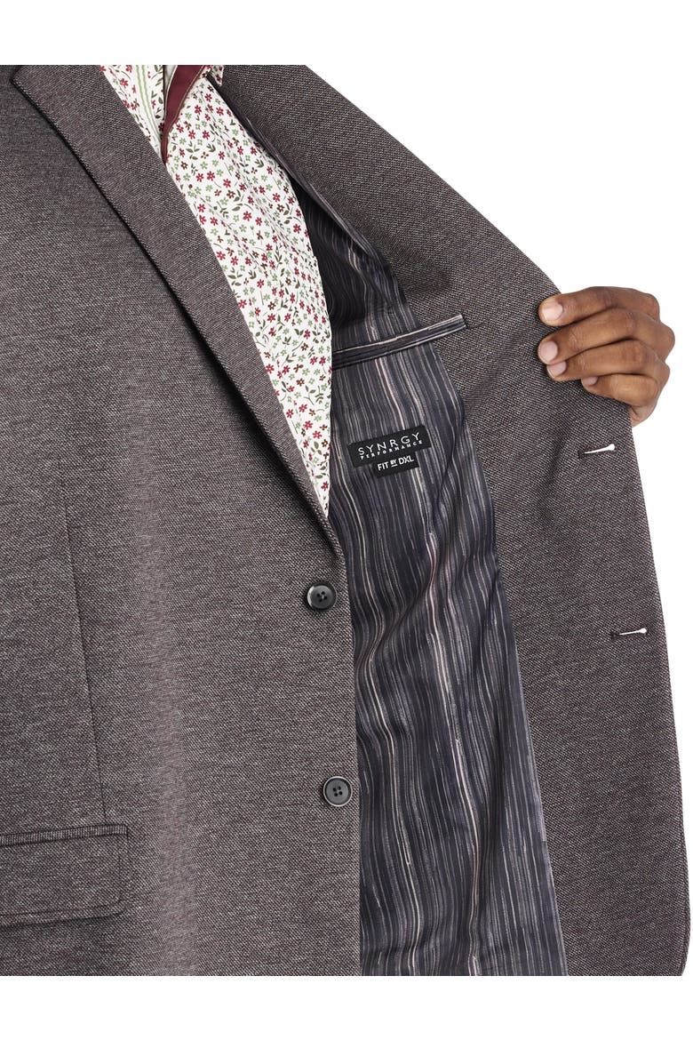 Big & Tall Jacket-Relaxer Knit Sport Coat, Alternate, color, PURPLE