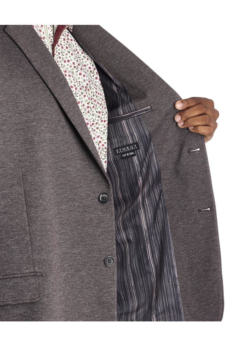 Synrgy by DXL Big & Tall Jacket-Relaxer Knit Sport Coat, Alternate, color, Purple