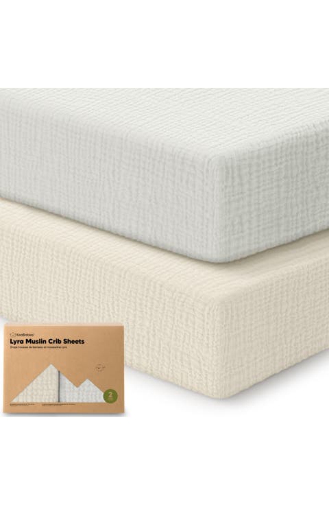 2-Pack Lyra Muslin Crib Sheets