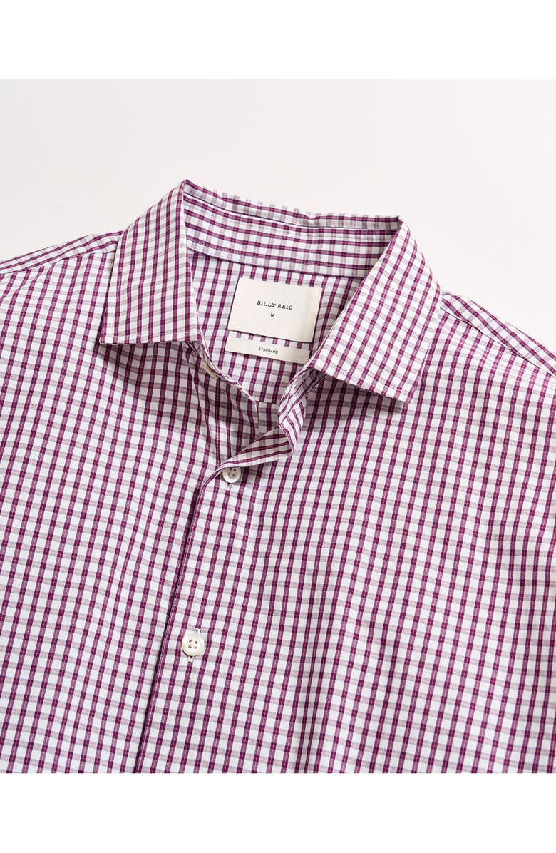 Billy Reid Hutcheson Standard Fit Check Cotton Button-Up Shirt, Alternate, color, White/ Multi