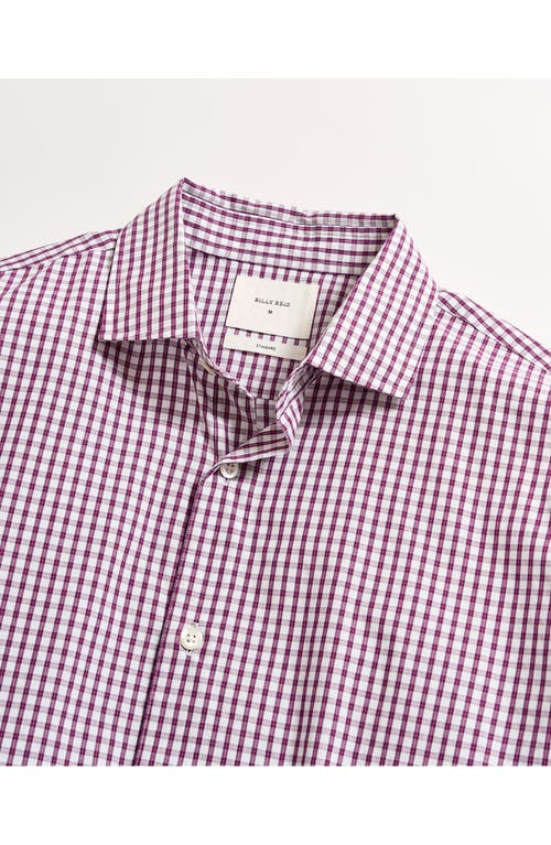 Billy Reid Hutcheson Standard Fit Check Cotton Button-up Shirt In White/multi
