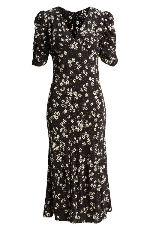 Rails Zariah Printed Midi Dress In Noir Floral