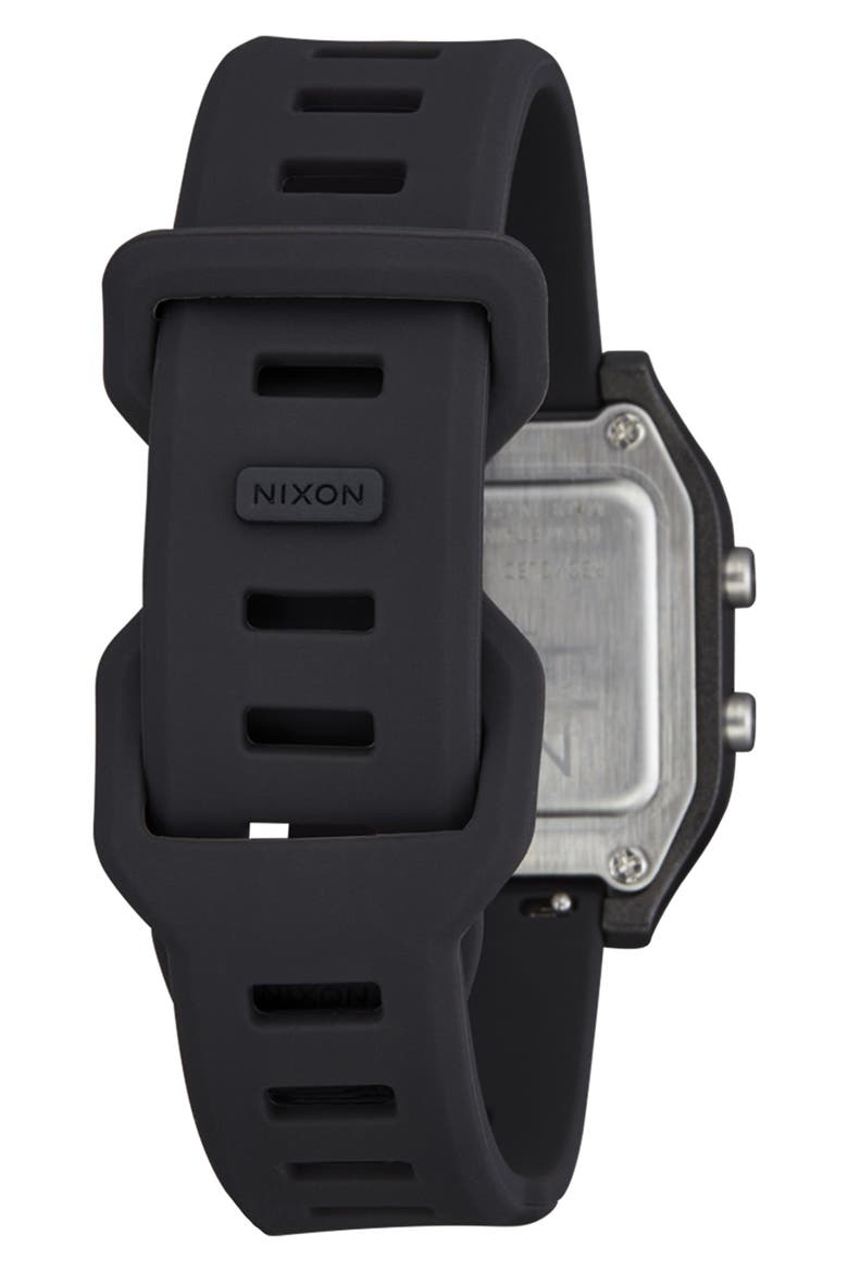The Ripper Silicone Strap Digital Watch, 36.5mm, Alternate, color, BLACK / BLACK