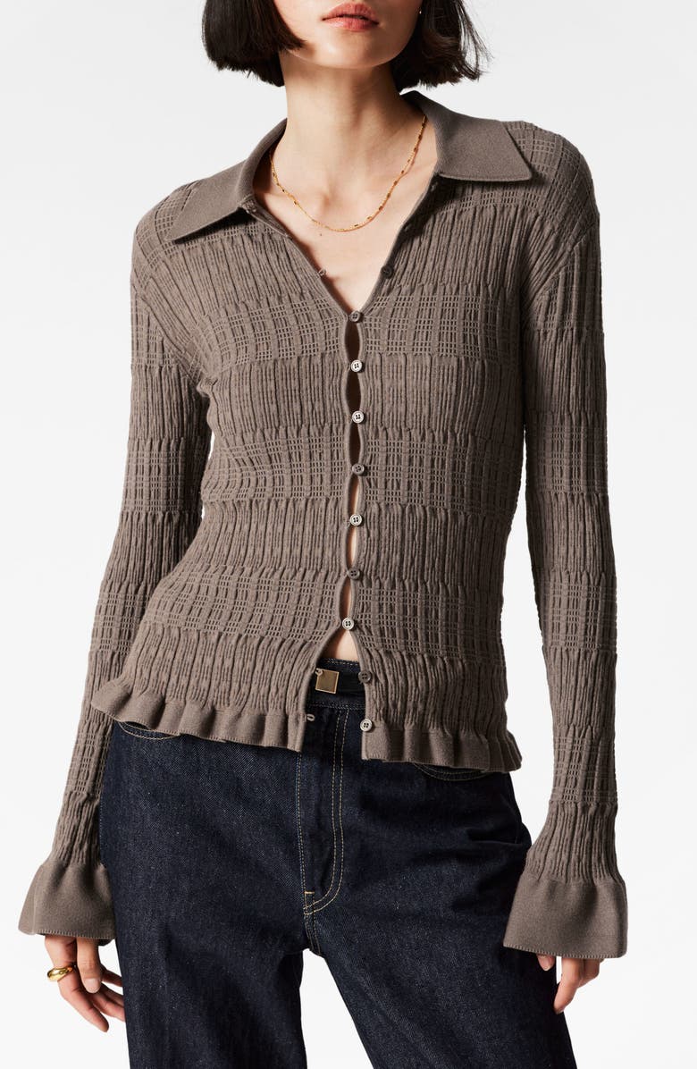 & Other Stories Flared Sleeve Cardigan, Main, color,