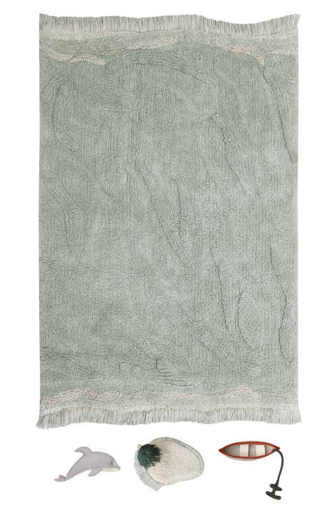 Kids' Wasahable Waves Play Rug