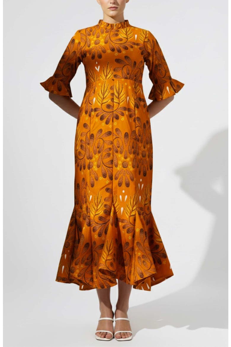 Tiwa Dress, Main, color, Mustard