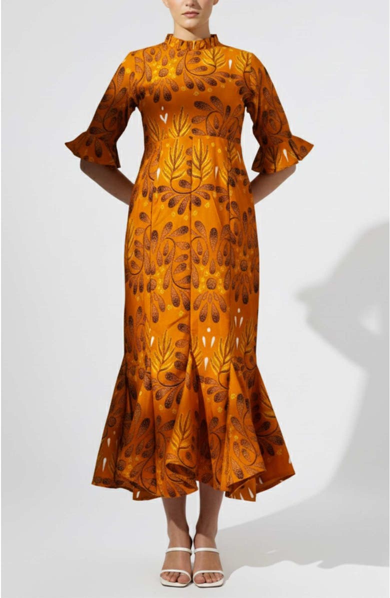 Elisamama Tiwa Dress, Main, color, Mustard