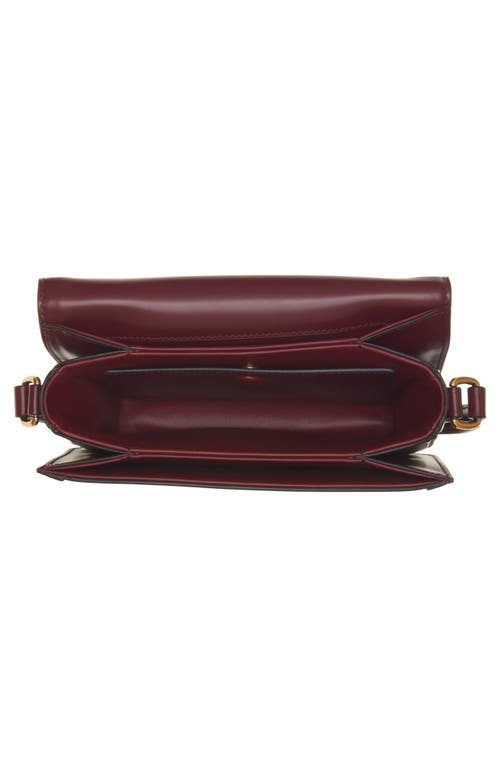 Valentino Womens Brick Ruby 9to5 Small Leather Shoulder Bag