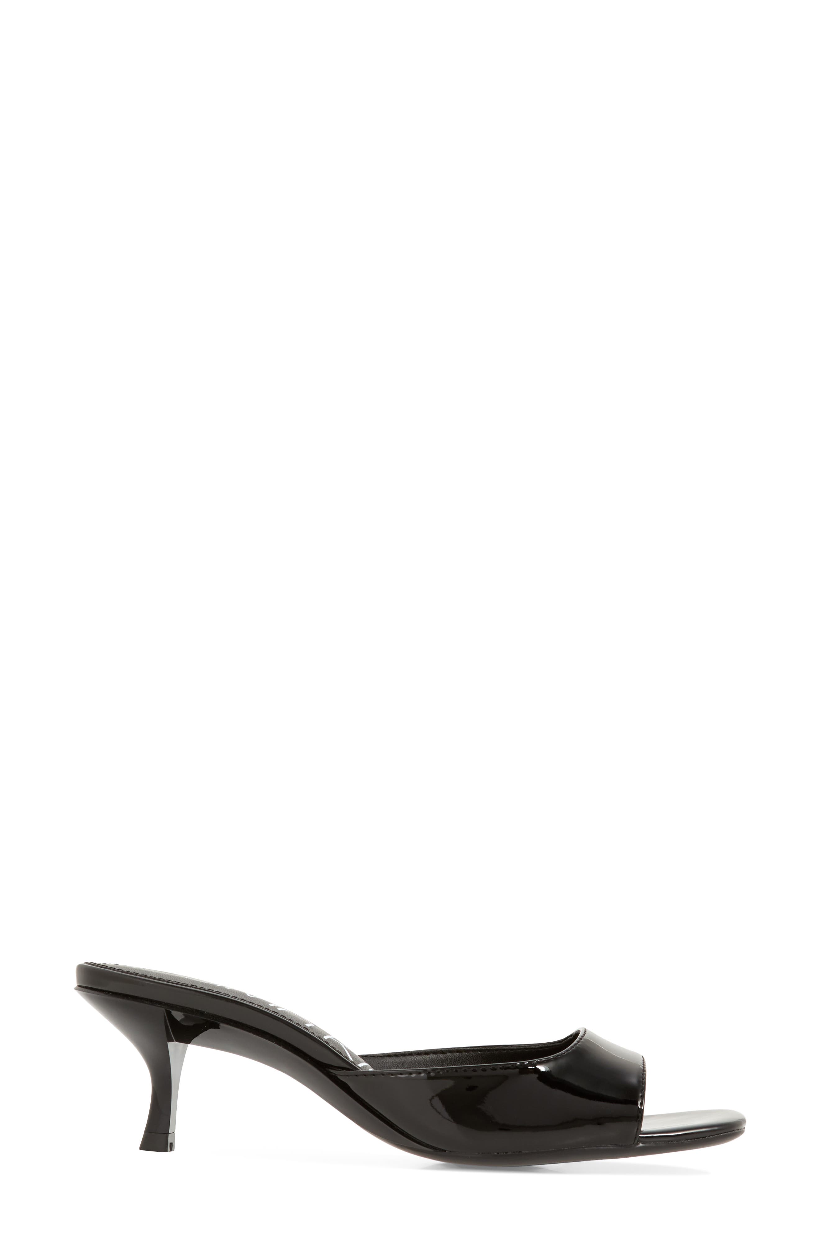 Calvin Klein Mega Kitten Heel Slide Sandal, Alternate, color, 