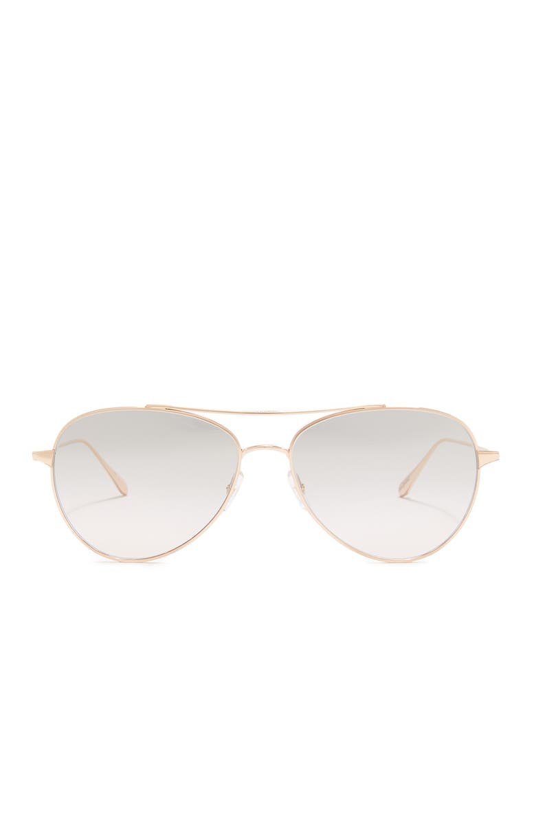 GARRETT LEIGHT Culver 56mm Aviator Sunglasses, Main, color, 