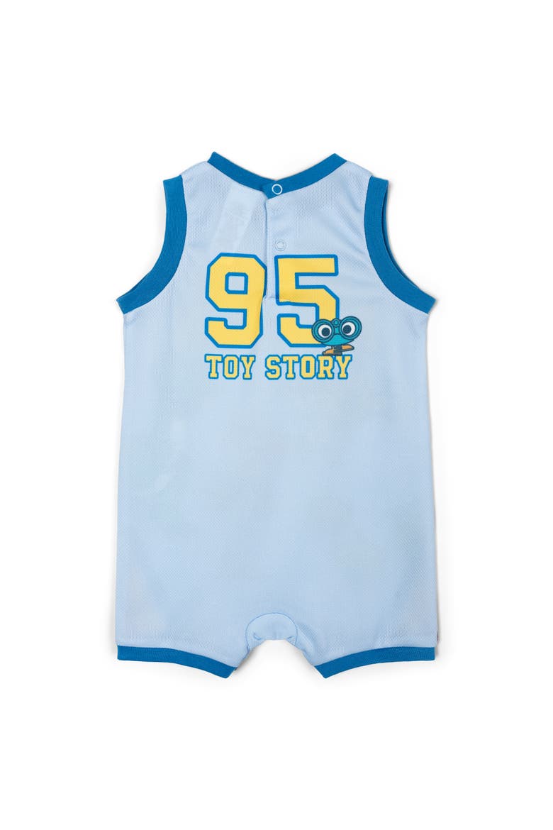 Toy Story Basketball Romper and Sweatband Set, Alternate, color, Light Blue