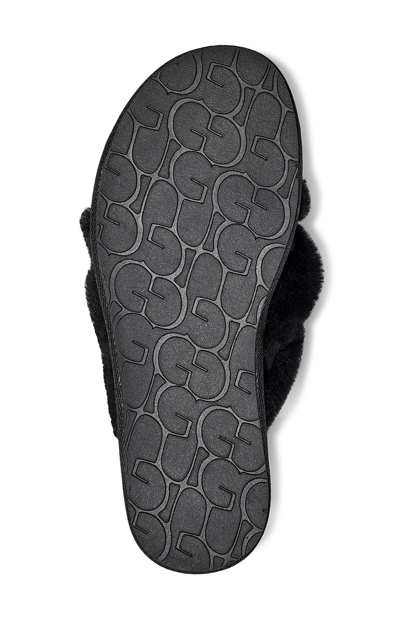 UGG<sup>®</sup> Scuffita Genuine Shearling Slide Slipper, Alternate, color, 