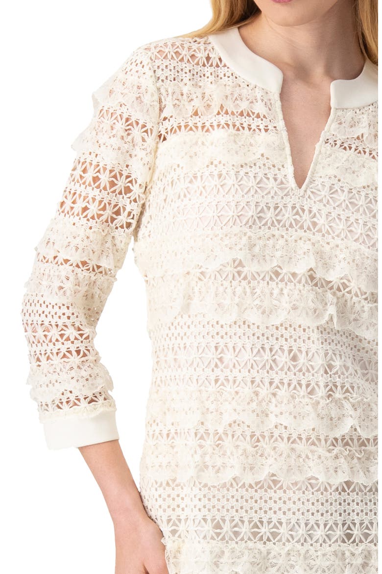 Natural Lace Mini Dress, Alternate, color, Natural