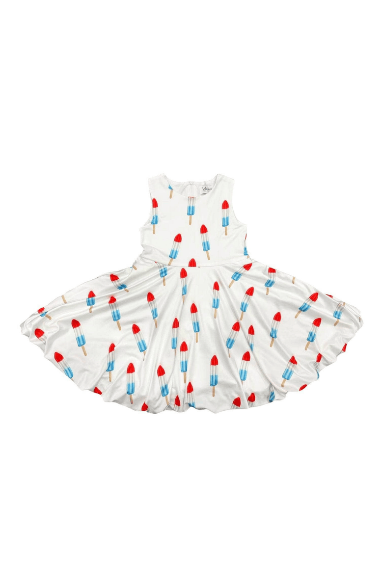 Lola + The Boys Rocket Pop Summer Dress, Main, color, White
