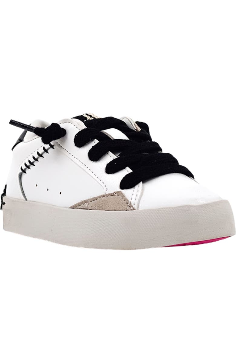 SHUSHOP Kids' Ruby Sneaker, Main, color, Black And White