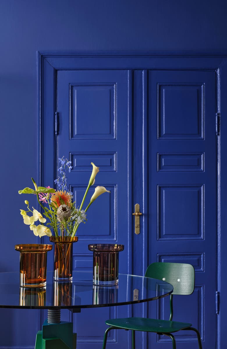 Orrefors Limelight Low Vase, Alternate, color, Burgundy