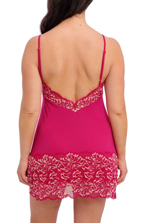 Fantasie Emmaline V-back Lace Chemise In Pink