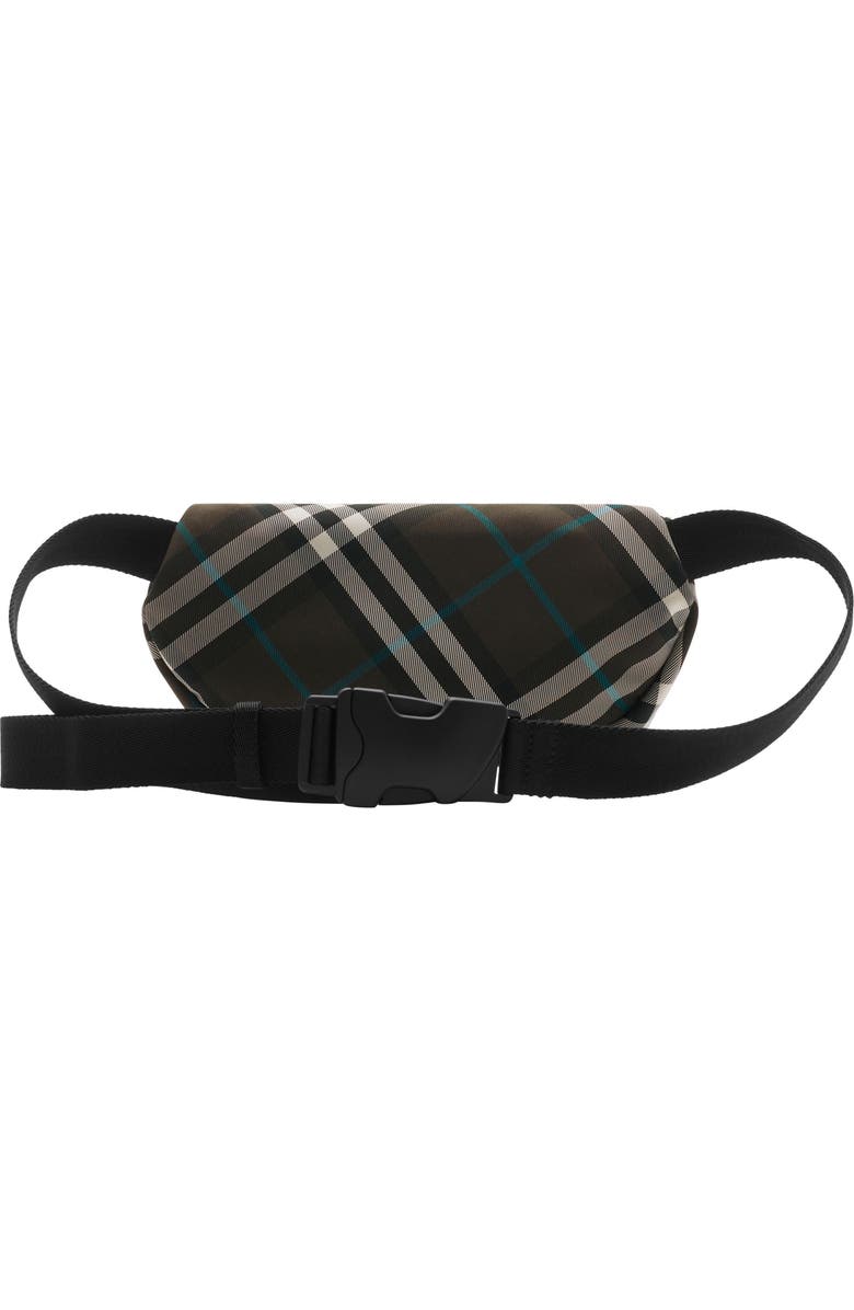 Burberry Small Check Equestrian Knight Belt Bag, Alternate, color,