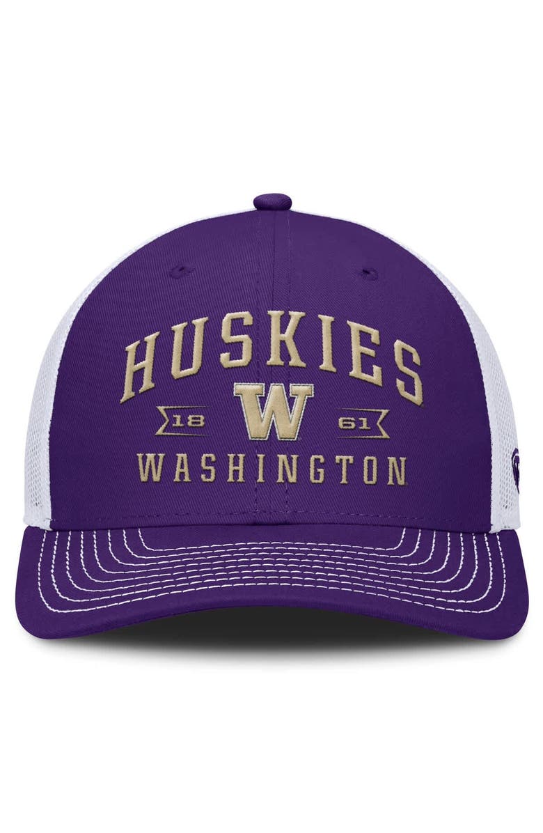 TOP OF THE WORLD Men's Top of the World Purple Washington Huskies Carson Trucker Adjustable Hat, Alternate, color, 