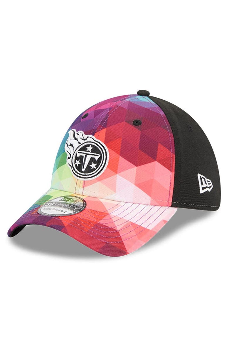 Men's New Era  Pink Tennessee Titans 2023 NFL Crucial Catch 39THIRTY Flex Hat, Main, color, Pink