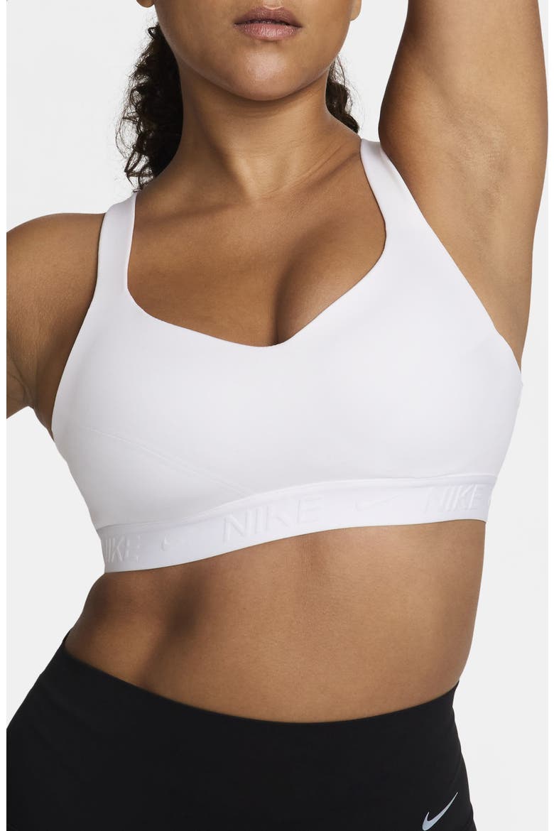 Indy Dri-FIT High Support Sports Bra, Main, color, 100 WHITE/WHITE