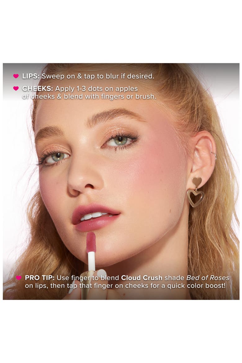 Cloud Crush Whipped Lip & Cheek Color, Alternate, color, BED OF ROSES