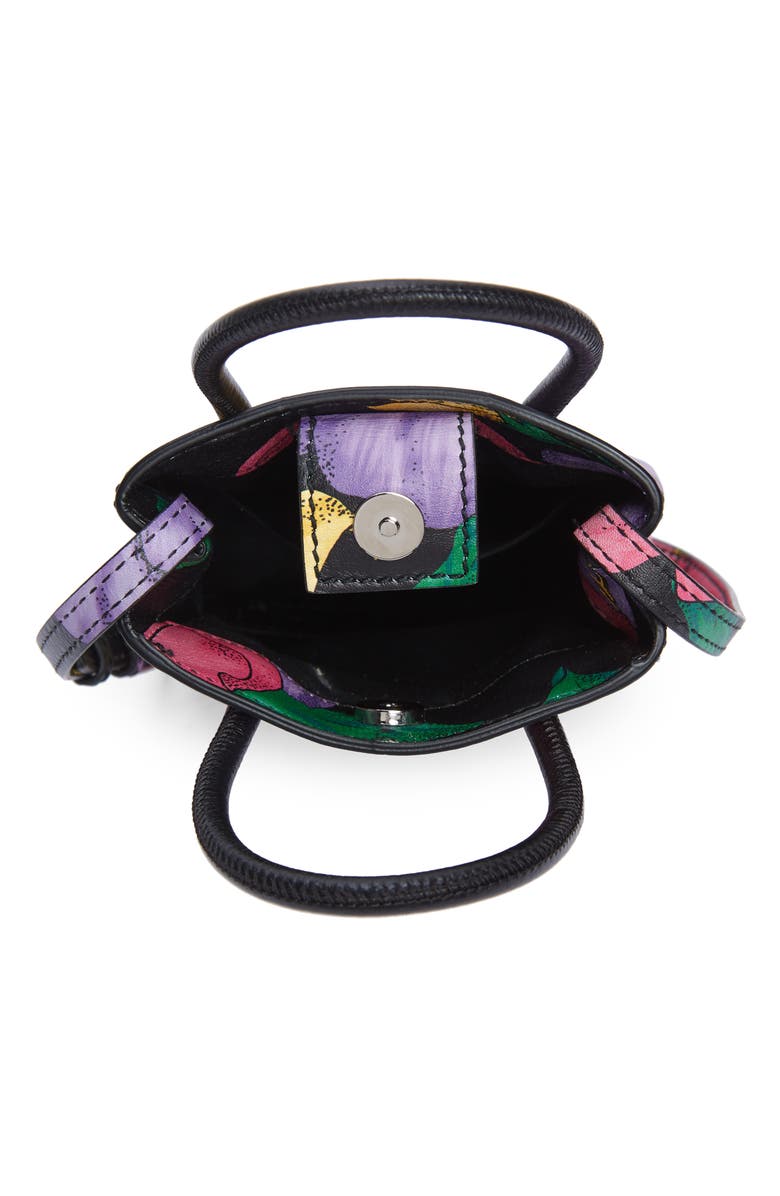 Balenciaga Leather Crossbody Phone Case, Alternate, color,