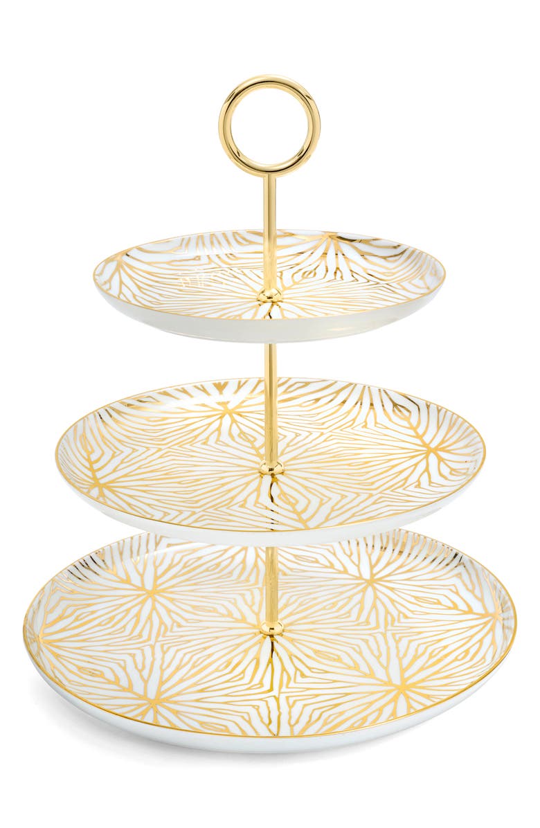 ANNA New York Talianna Lily Pad 3-Tiered Server, Main, color, 