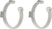 MESHMERISE 25mm Diamond Hoop Earrings - 0.06 ctw