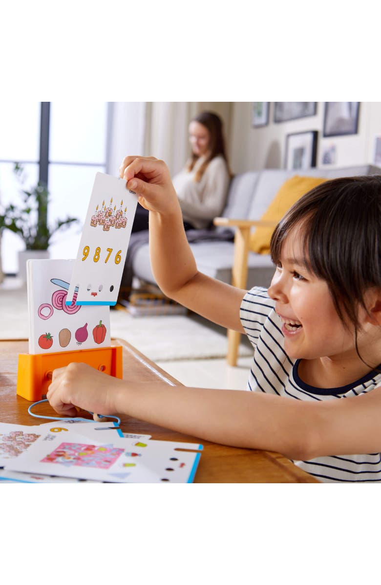 HABA Logic! CASE Starter Set - Brain Teaser Puzzles and Car Games for Kids Ages 4-8, A Handheld Game to Develop Critical Thinking for Kids, Alternate, color, Yellow Multi