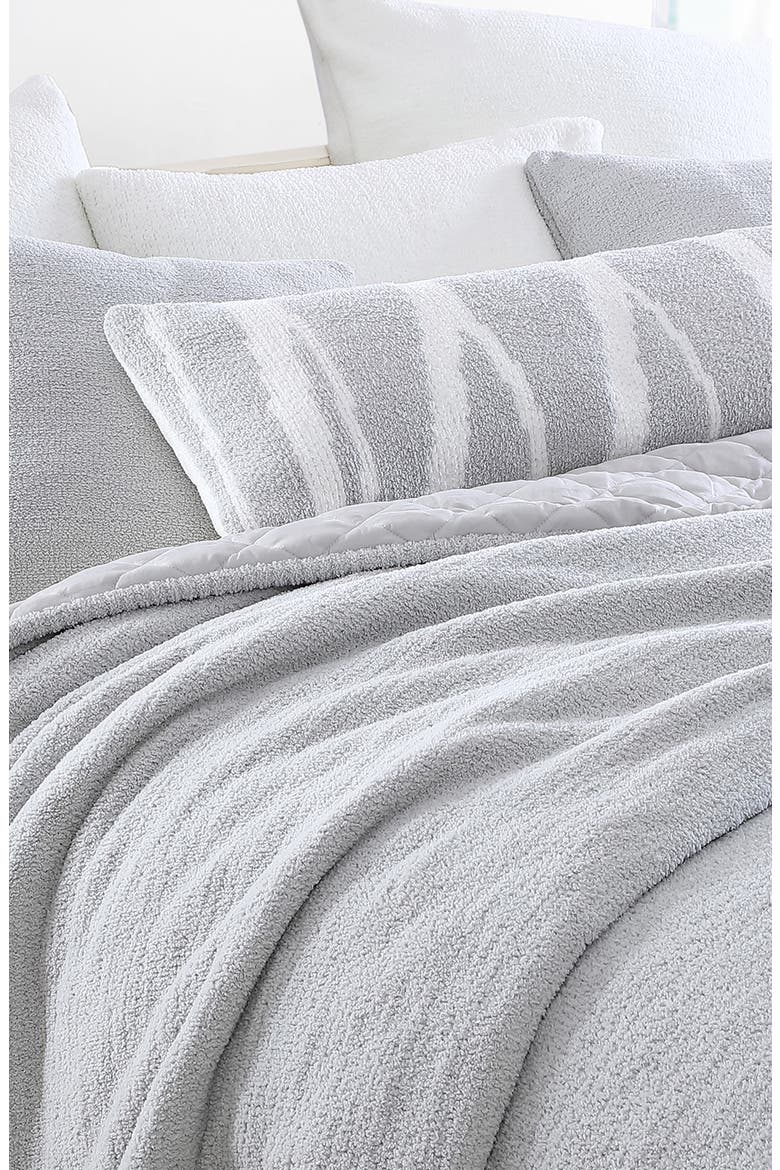 Woodland Oversize Lumbar Pillow, Alternate, color, CLOUD GREY - OFF WHITE