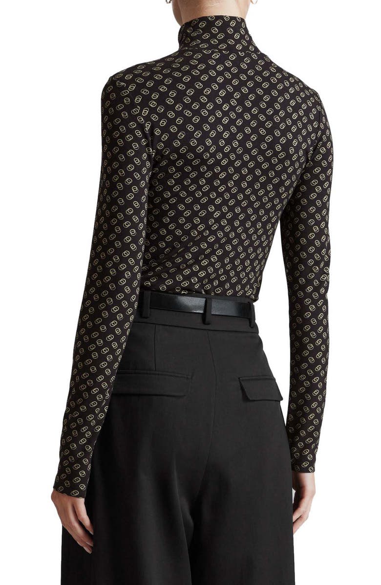 & Other Stories Geo Print Turtleneck Top, Alternate, color, 