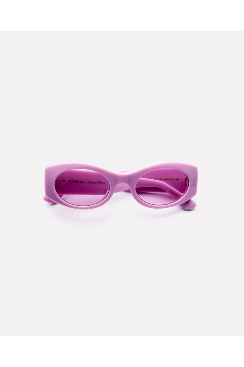 Suede Sunglasses, Alternate, color, Mavue