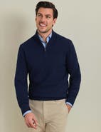 Charles Tyrwhitt Pure Merino Texture Zip Neck Sweater