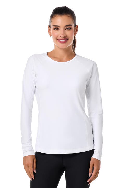 Women's Lightweight Swim Shirt with Long Sleeves, UPF 50+ Sun Protection, Hightide Lite