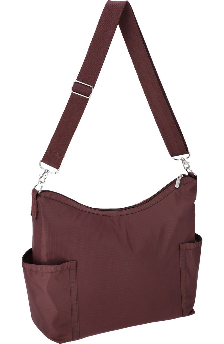 LeSportsac Zip Bucket Shoulder Bag, Alternate, color, Deep Cherry
