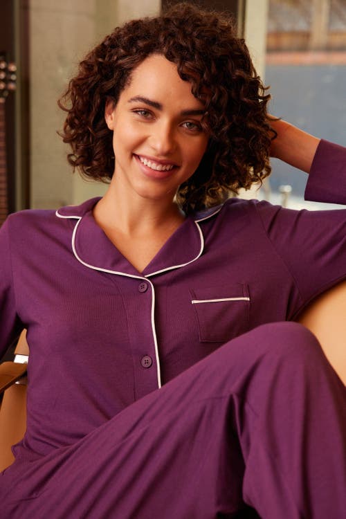 The Cat's Pajamas Pima Knit Pajama Set In Yellow