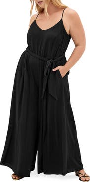 City Chic Kaira Sleeveless Wide Leg Jumpsuit