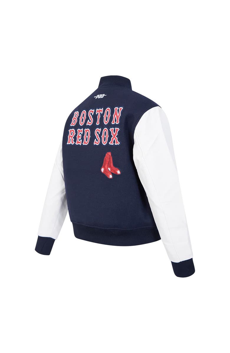 PRO STANDARD Women's Pro Standard Navy Boston Red Sox Game Day Classics Wool Varsity Jacket, Alternate, color, 