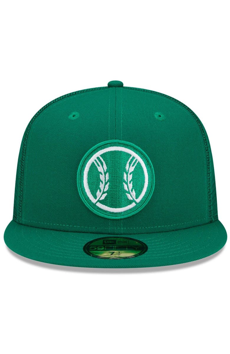 New Era Men's New Era Green Milwaukee Brewers 2022 St. Patrick's Day 59FIFTY Fitted Hat, Alternate, color, 