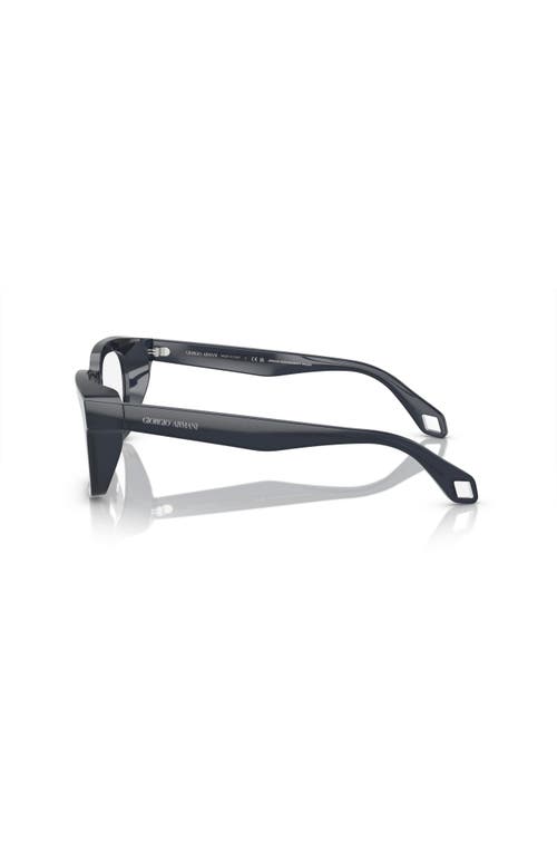 Giorgio Armani 52mm Rectangle Optical Glasses In Black