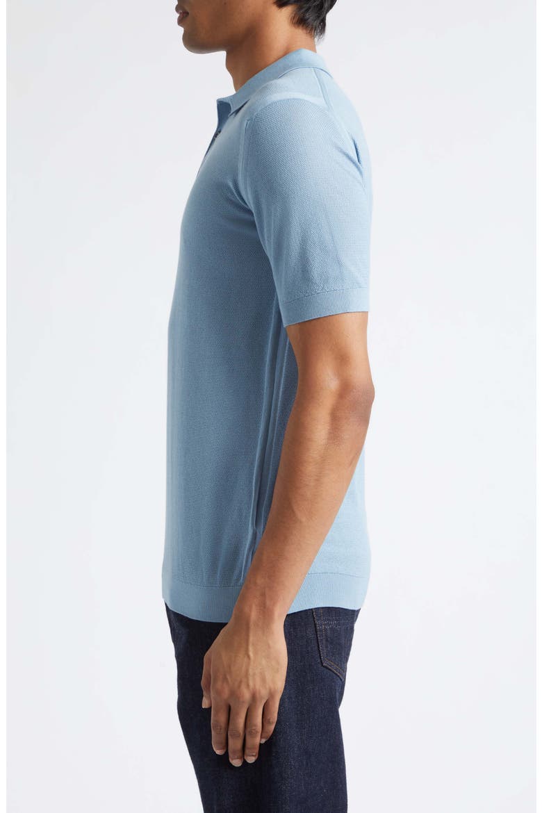 Roth Solid Sweater Polo, Alternate, color, COVE BLUE