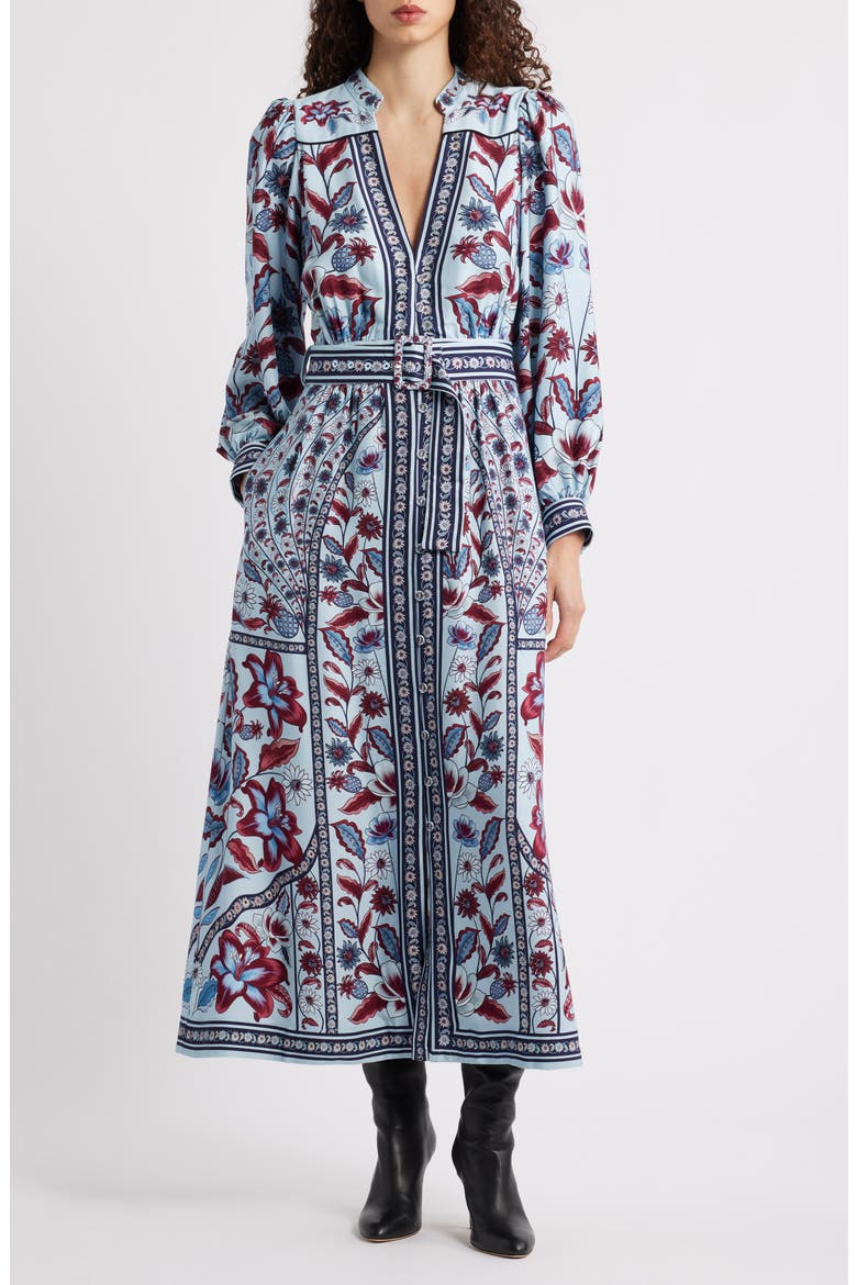 Marcelle Soft Blue Maxi Dress, Main, color, BLUE