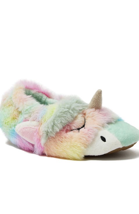 Toddlers Cute Furry Animal Slippers